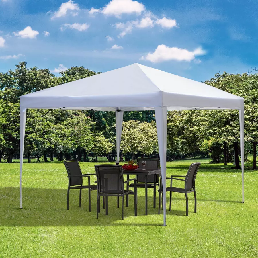 Outsunny Faltpavillon mit Tragetasche weiß
