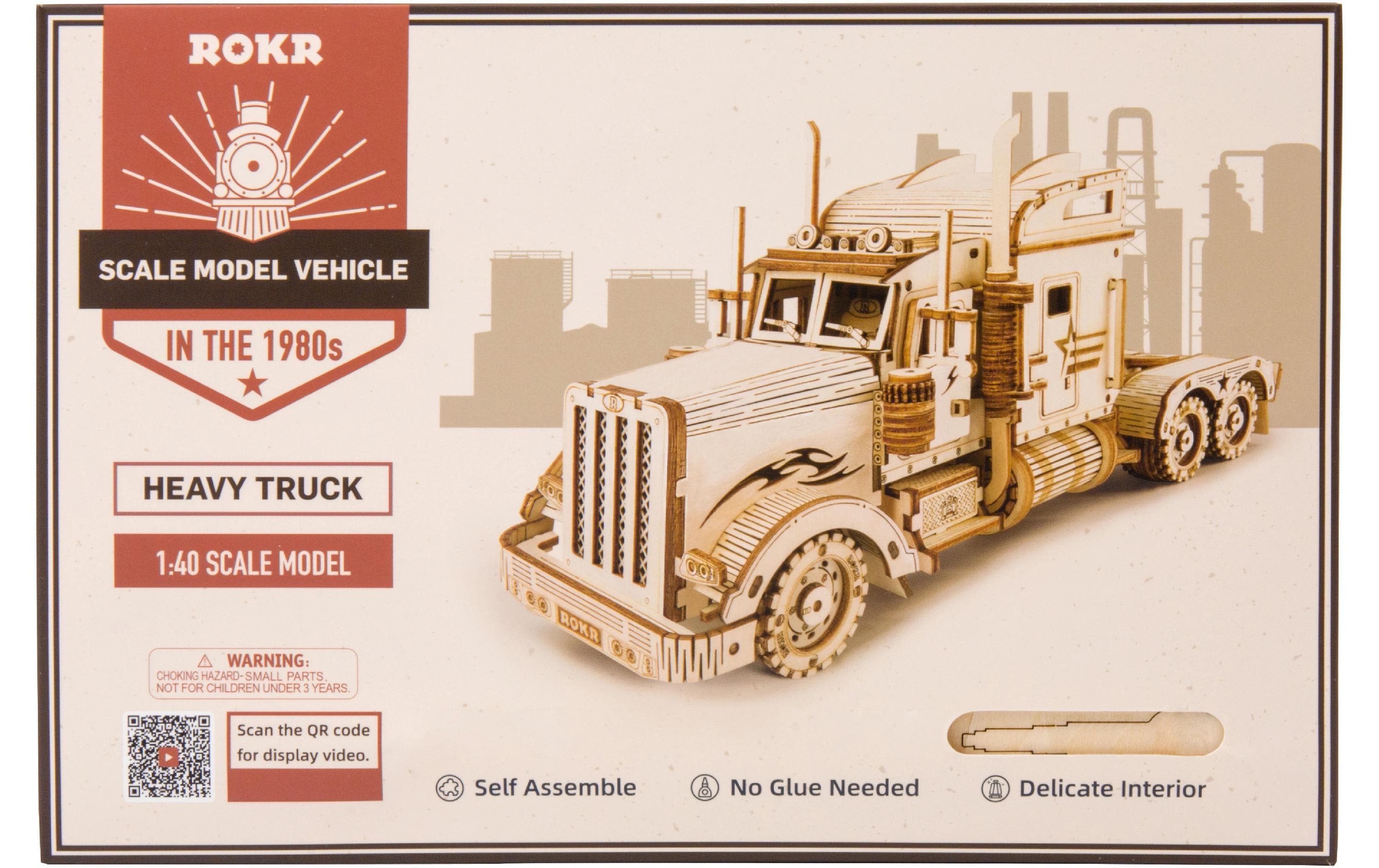 Bausatz Heavy Truck3D-Puzzle aus lasergeschnittenen Holzteilen