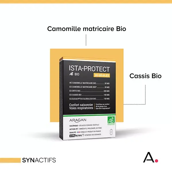 Aragan - Synactifs - IstaProtect® BIO - Respiratório - Camomila - 20 cápsulas