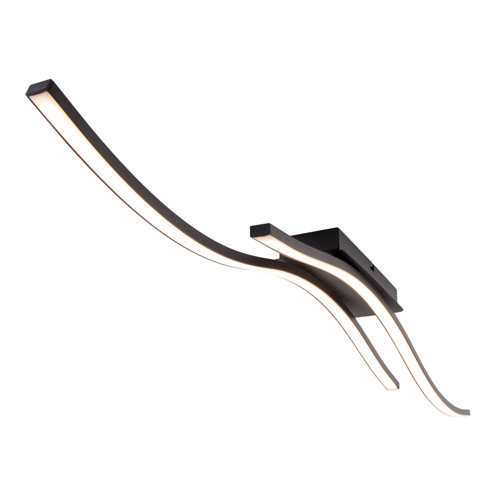 LED-Deckenleuchte ONDA - schwarz - 96 cm lang
