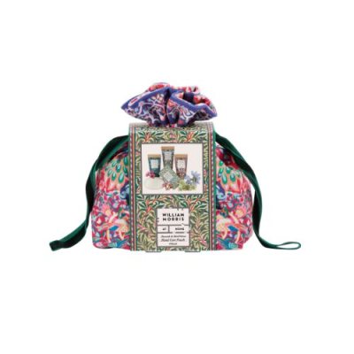 Peacock & Bird Velvet Pouch