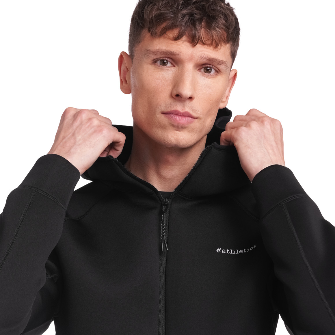 VanVaan Herren Sport-Jacke mit Kapuze schwarz