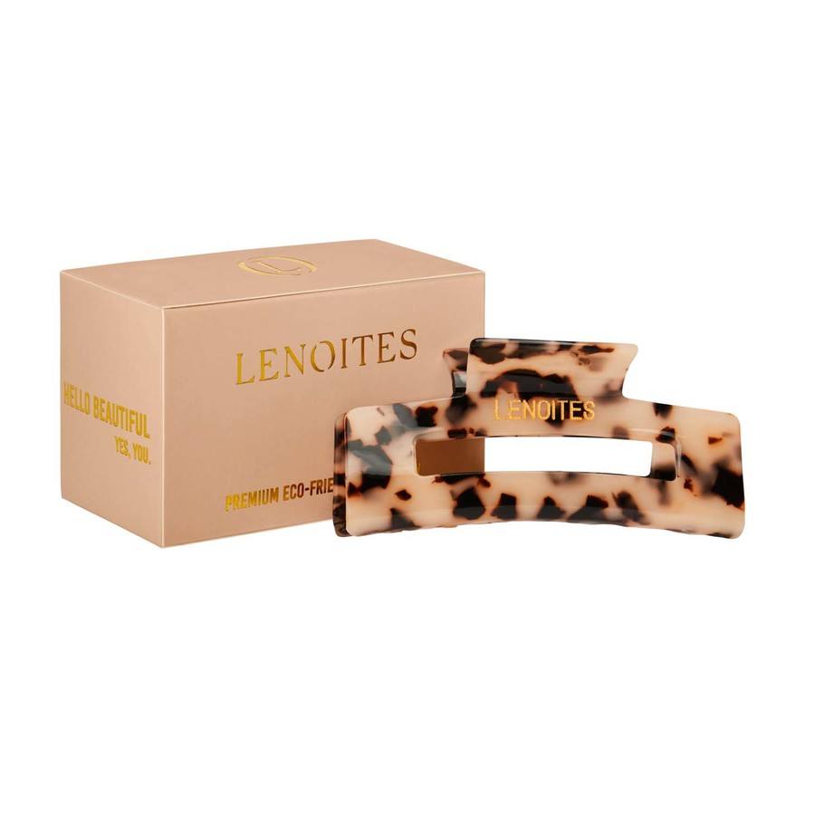 Lenoites Premium Eco-Friendly Hair Claw Nude Leopard