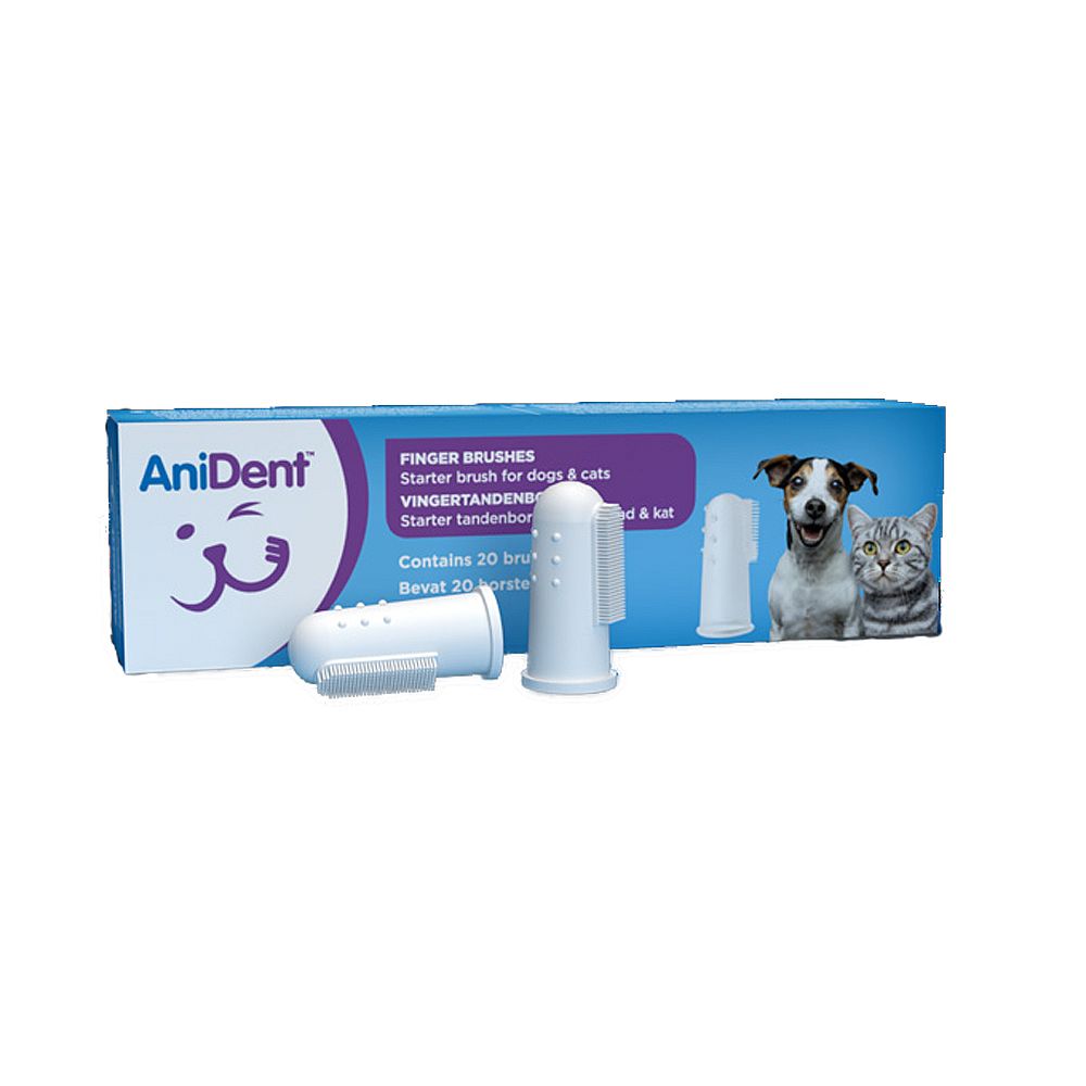 Anident Vingertandenborstel Hond Kat 20 stuks | 15440