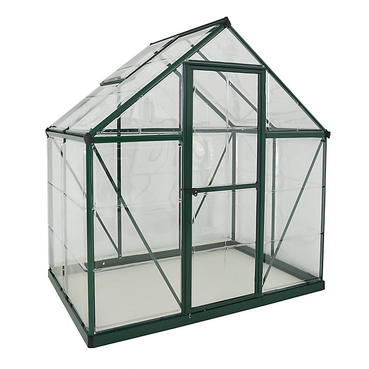 Serre en aluminium et polycarbonate Palram Canopia Harmony vert 6 x 4 m