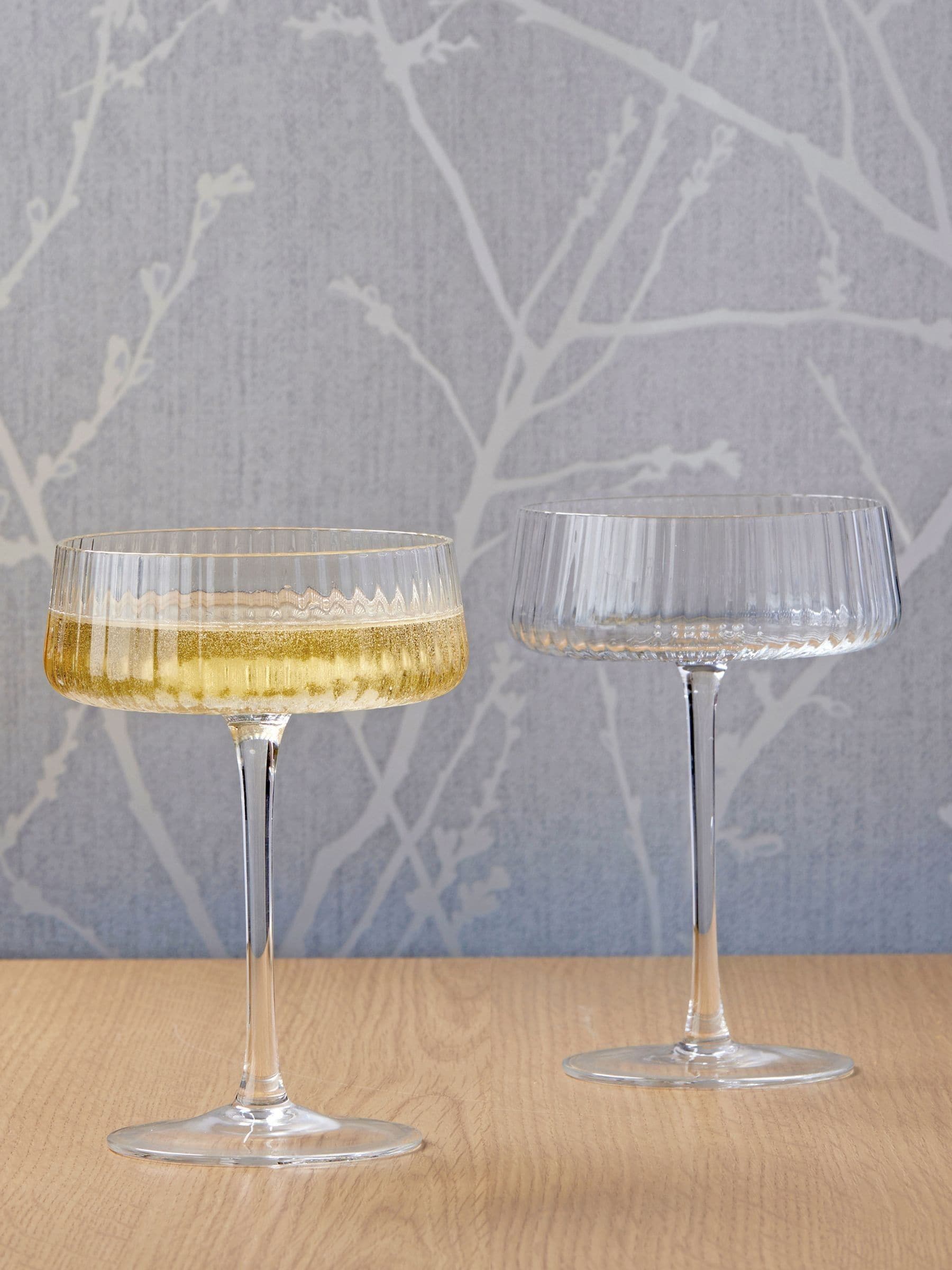 Anton Studio Designs Set of 2 Empire Champagne Saucers