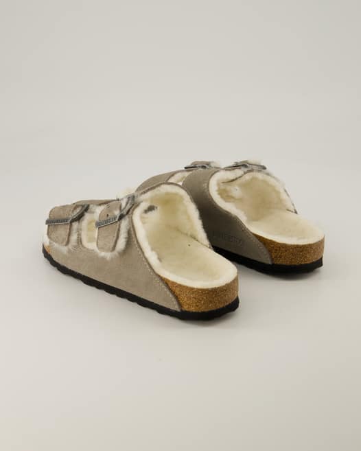 Birkenstock Arizona Shearling Hausschuhe in Grau