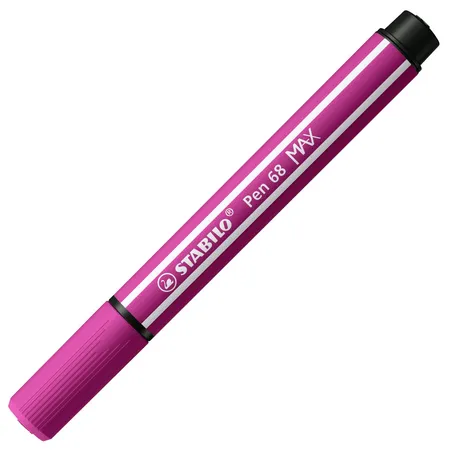 Premium-Filzstift mit dicker Keilspitze - STABILO Pen 68 MAX - Einzelstift - pink