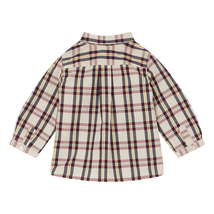 Bonpoint Chemise à Carreaux Malo | Ecru