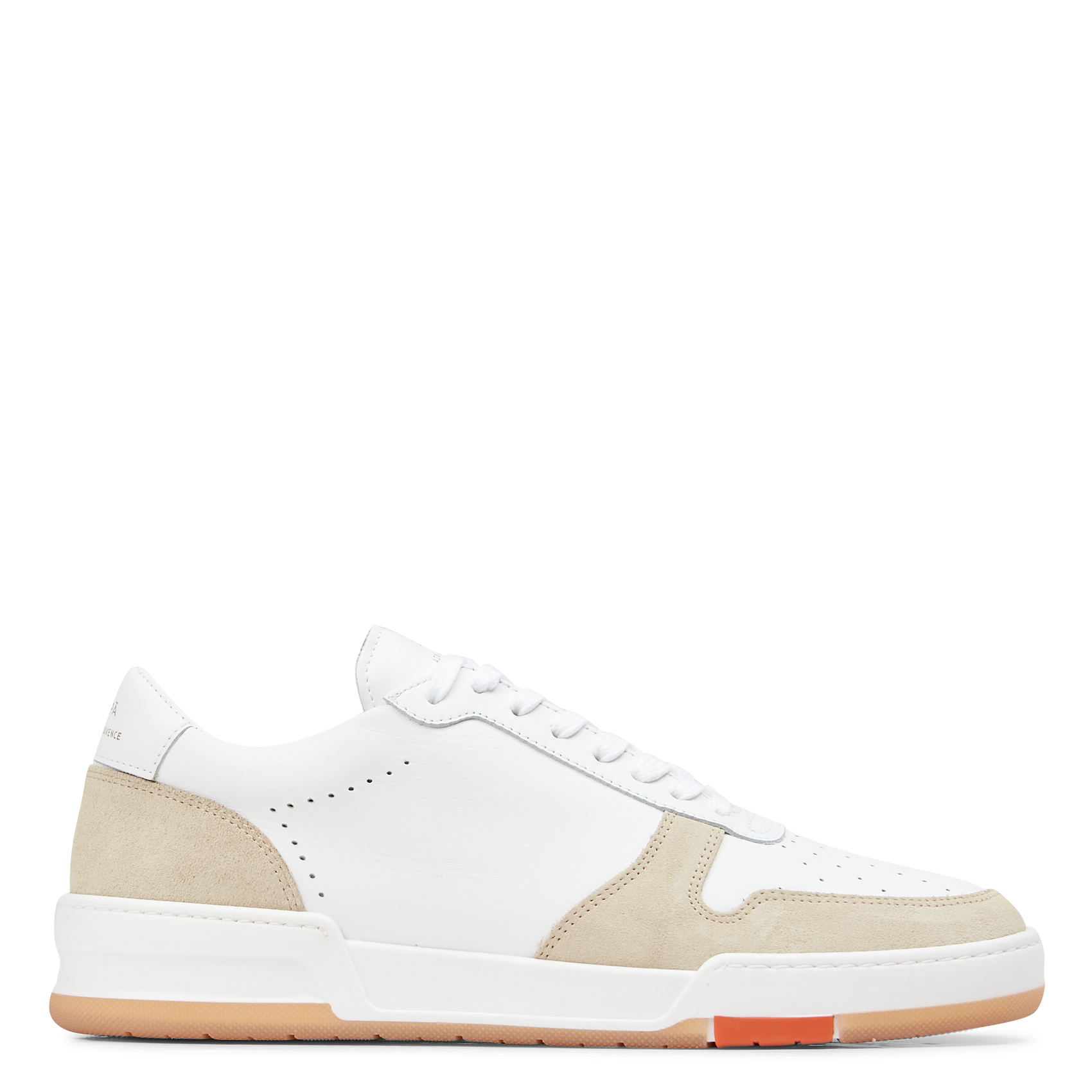 Baskets basses en cuir| Beige