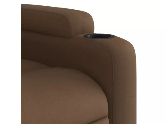Fauteuil massant inclinable Marron Tissu