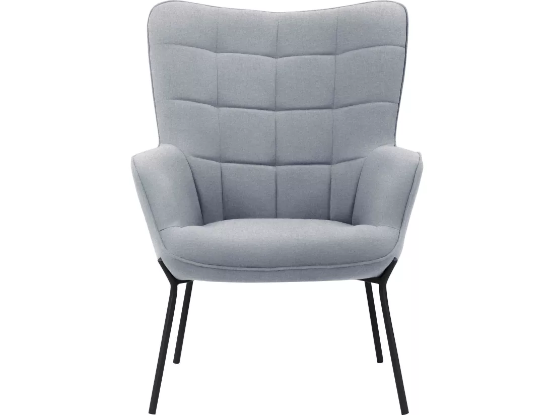 Fauteuil Boris Gris Clair Flavio