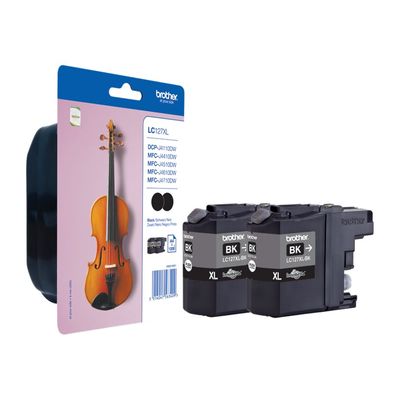 Brother LC127XL - Pack de 2 - noir - cartouche d'encre originale