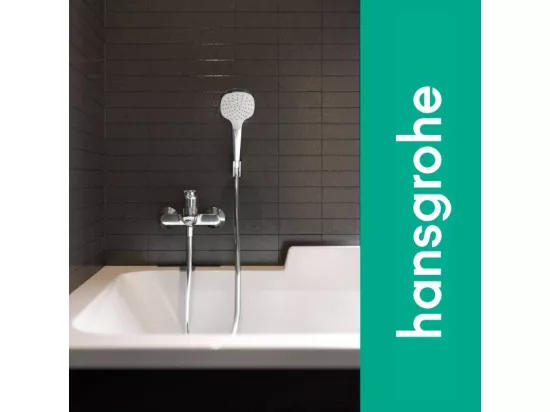 Douchette à main HANSGROHE Crometta + Mitigeur bain douche Logis