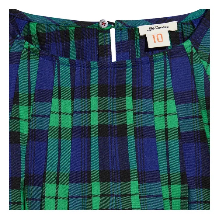 Bellerose Robe Poko Carreaux | Vert