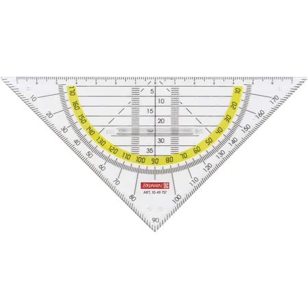 BRUNNEN Geometrie-Dreieck, glasklar, 16cm