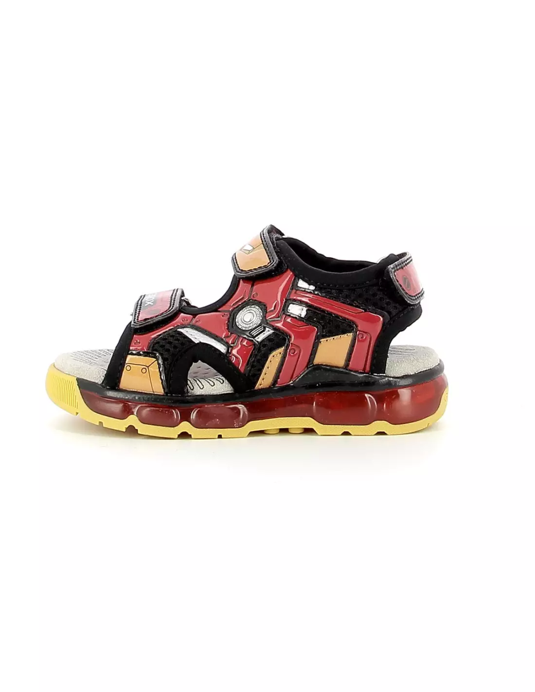 GEOX Android Junior Iron Man - Sandales & nu-pieds BLACK/RED