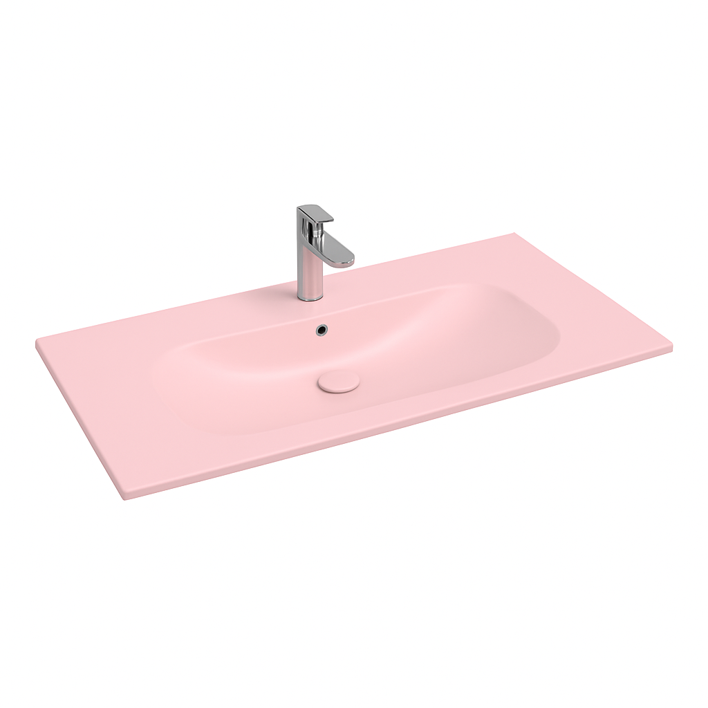 Isvea Infinity wastafel 100x50cm roze