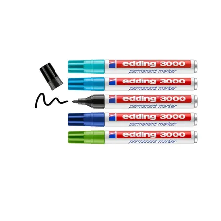 edding 3000 Permanent Marker, 5er-Set