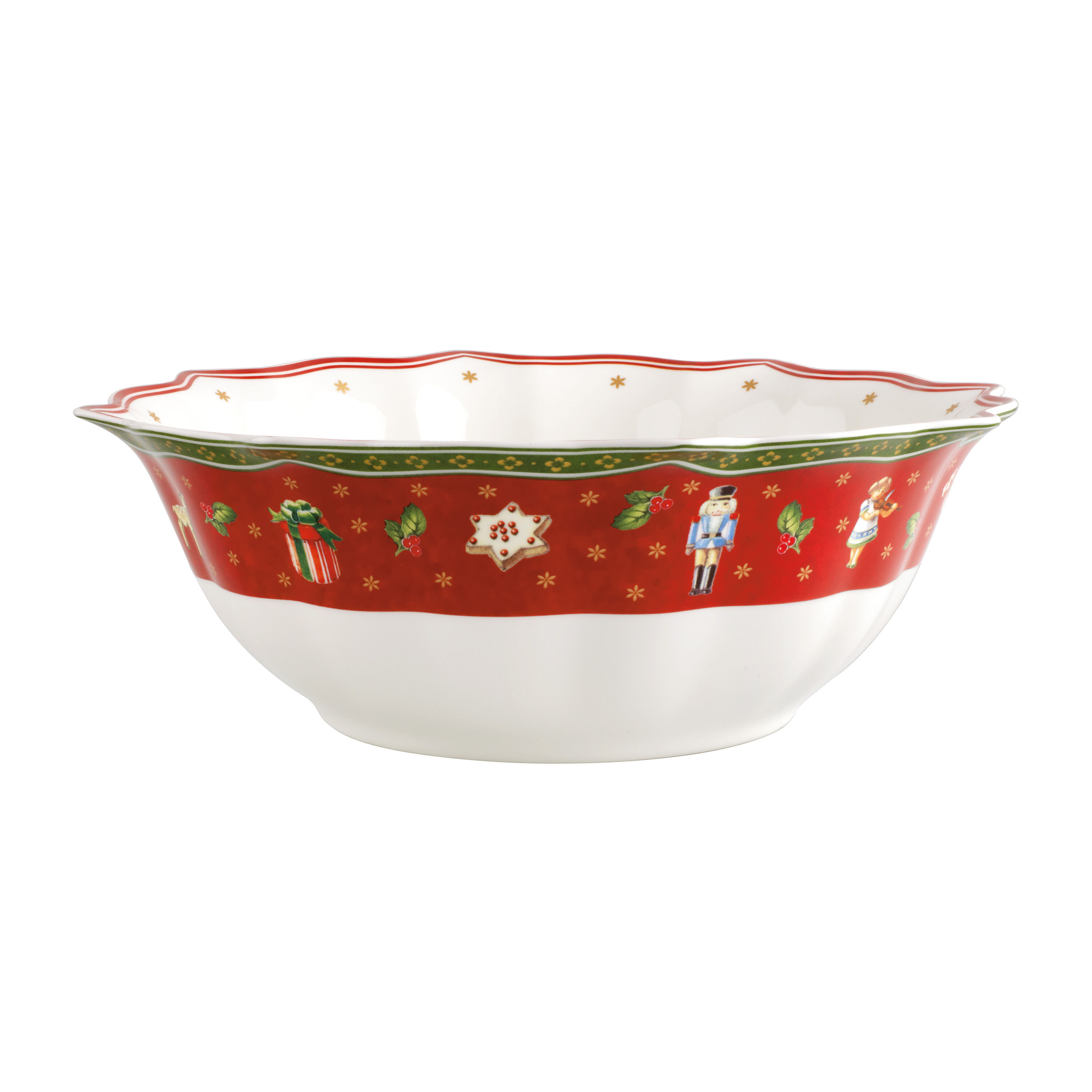 Toy's Delight Bowl Red, 94.7 oz, Premium Porcelain