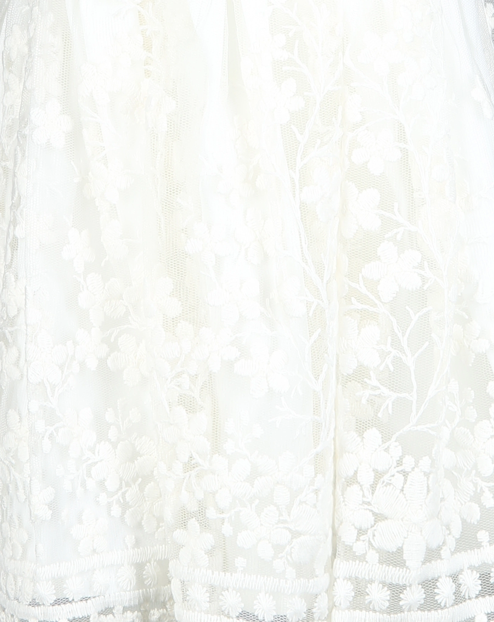Tüll-Kleid FLOR bestickt in weiß