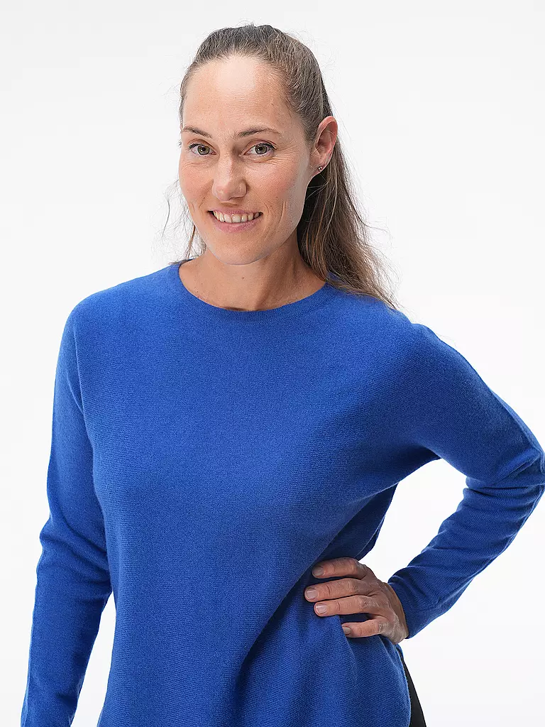 DAVIDA Kaschmirpullover  dunkelblau