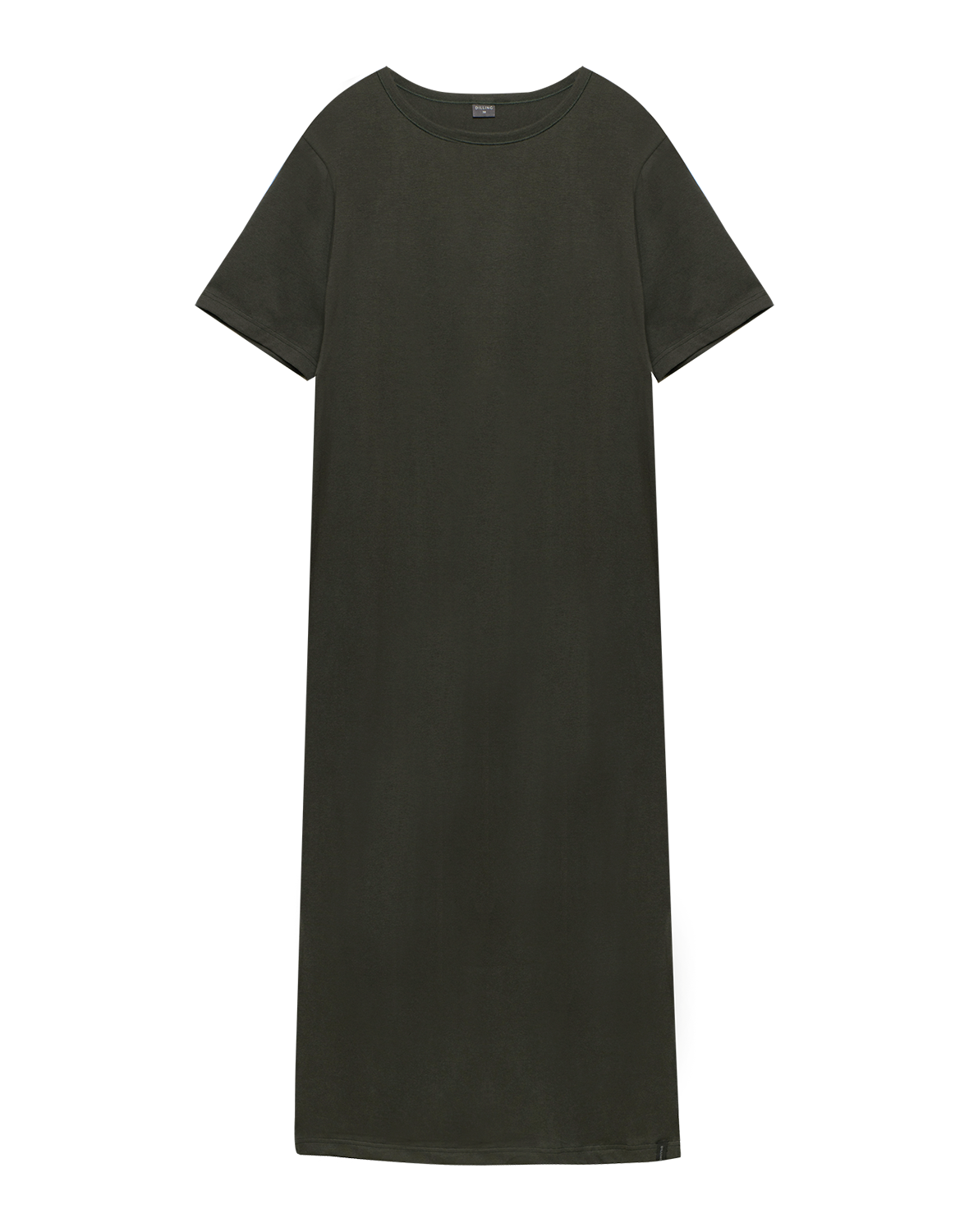 T-shirtjurk van katoen voor dames in Zwart