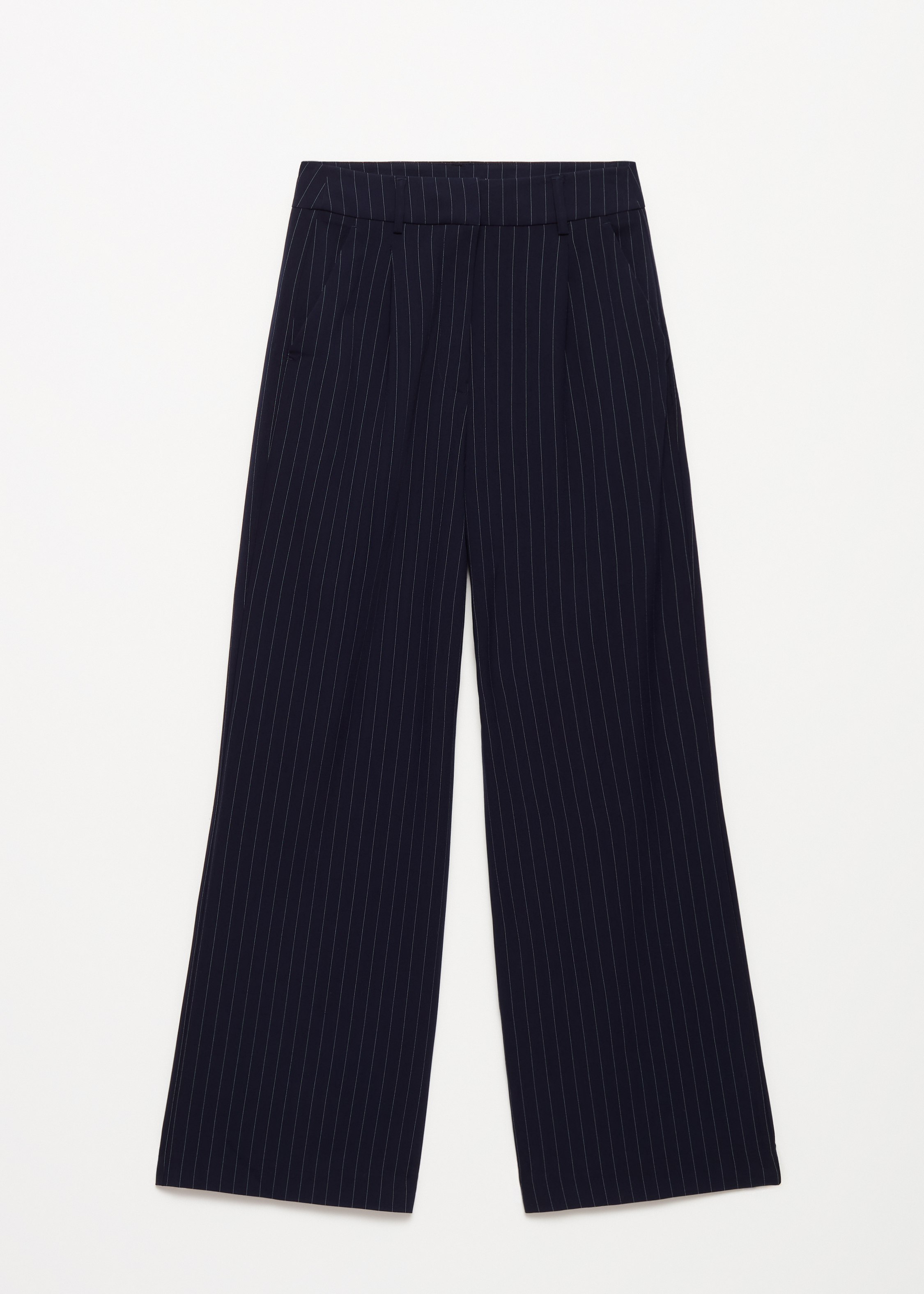 Wijde broek met pinstripe