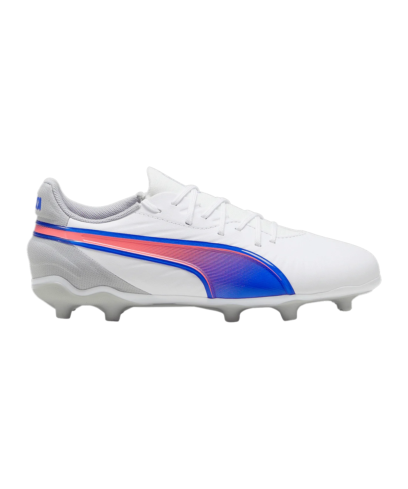 PUMA KING Match FG/AG Formula Jr Kids Weiss Blau F02