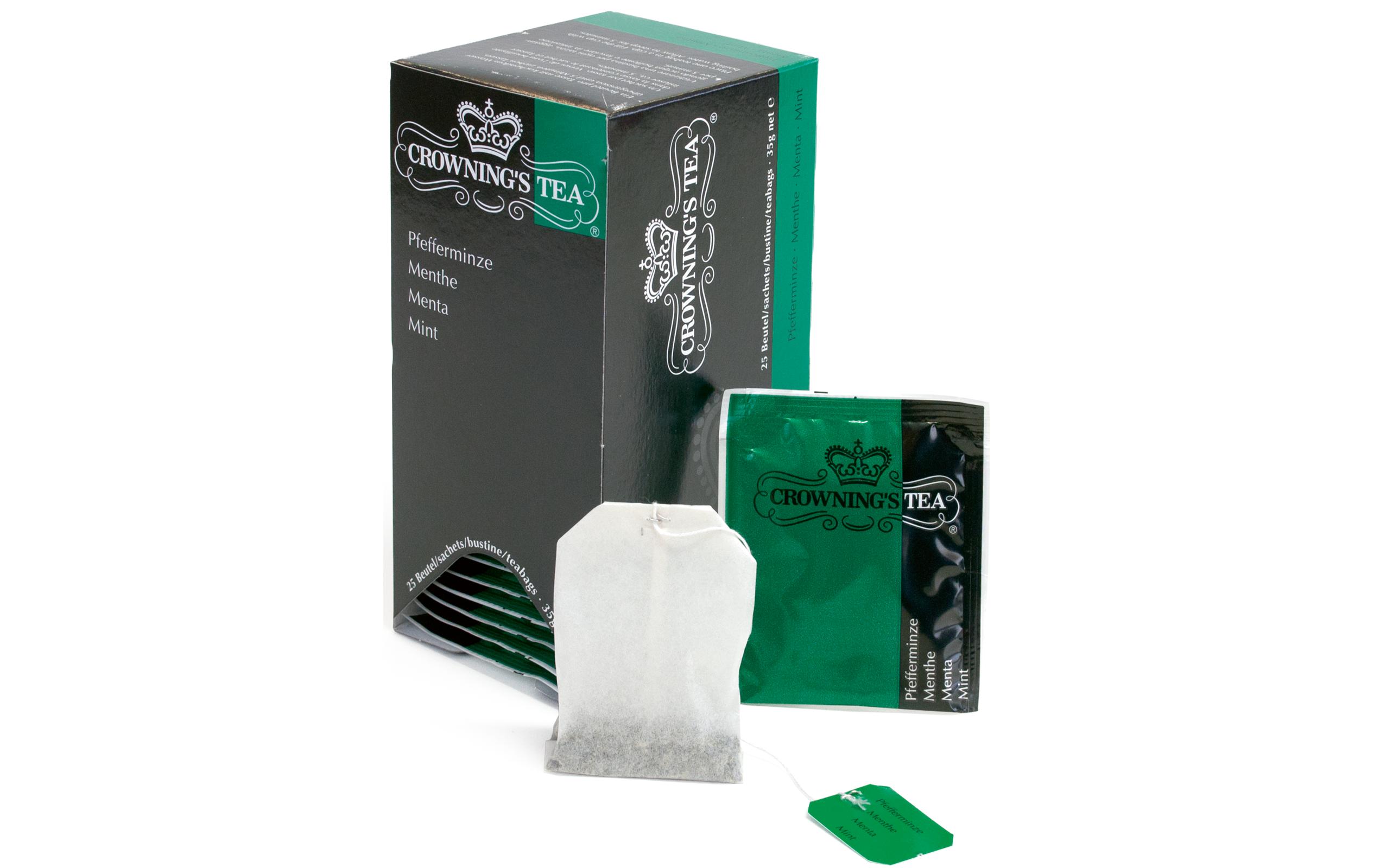 Teebeutel Pfefferminze 25 StückAromatischer Pfefferminztee