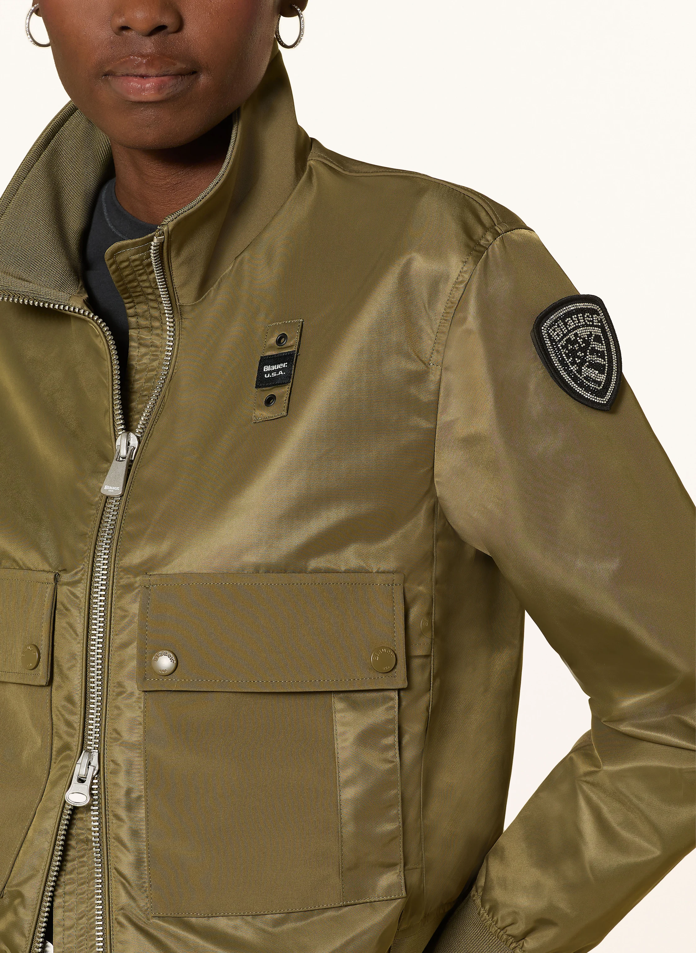 Blauer Fieldjacket CARNEY