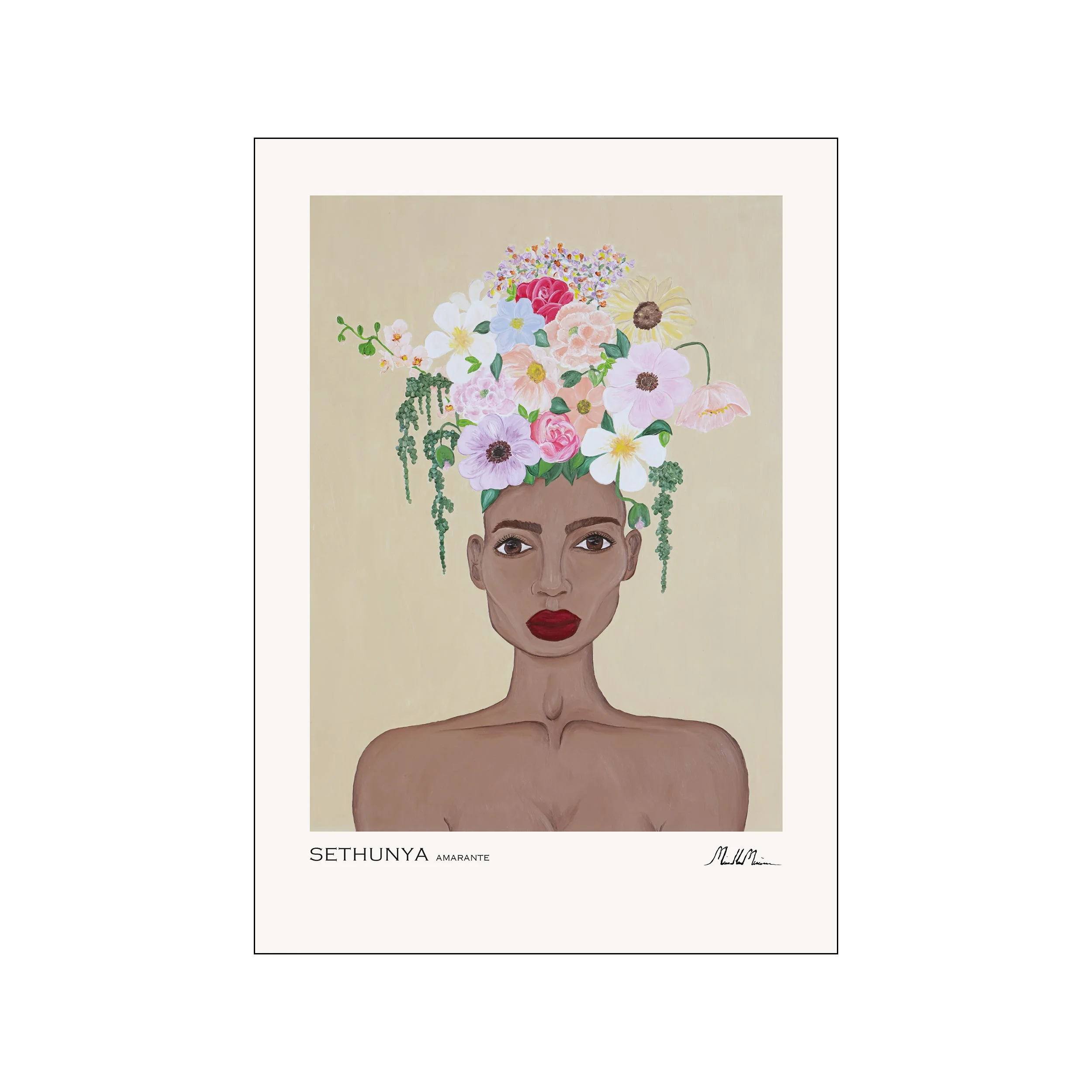 Poster & Frame  Morais Artworks Sethunya Amarante plakat - mix