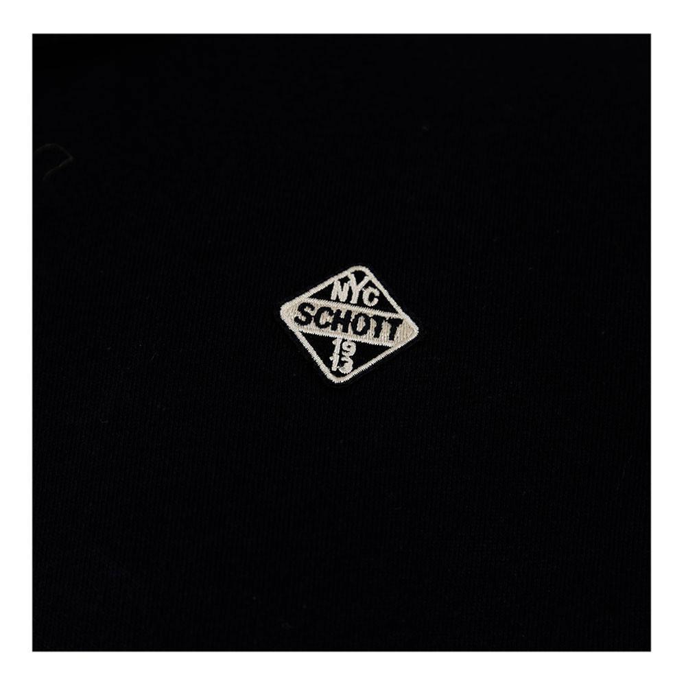 Schott Sweat zippé Noir Homme Schott Badge