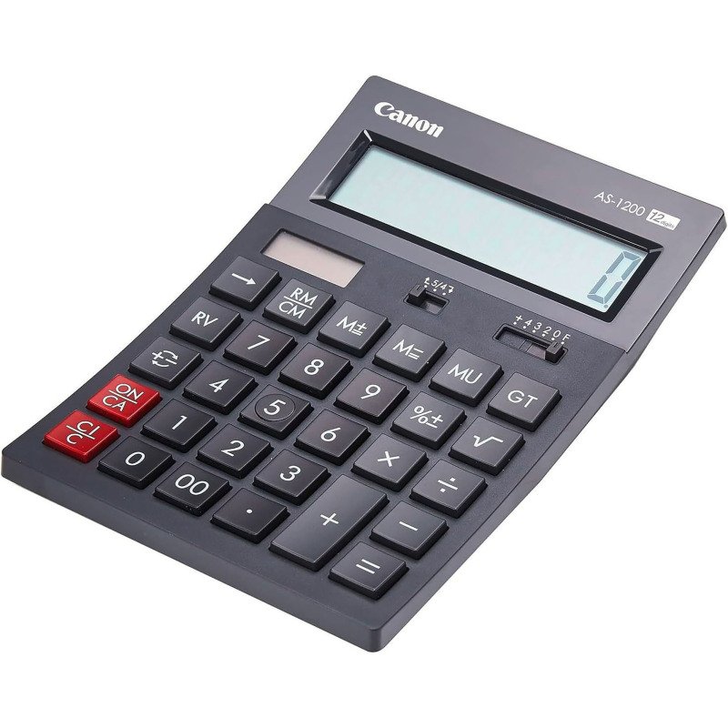Calculatrice de bureau Canon AS-1200 - 12 chiffres