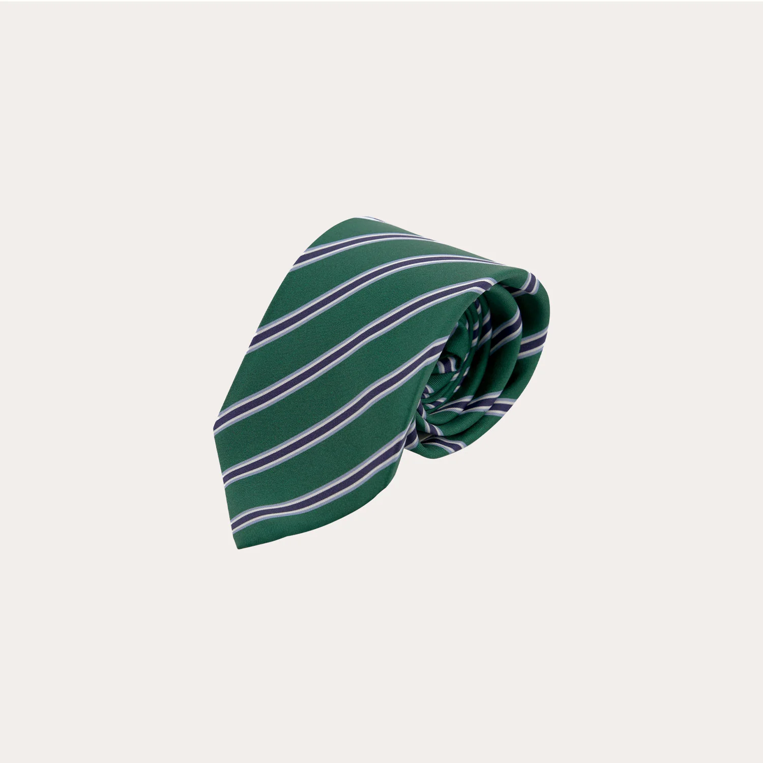Green silk tie