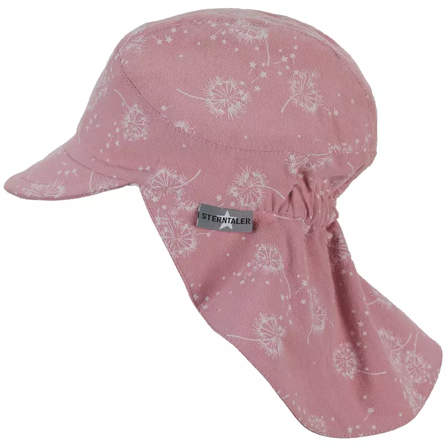 Sterntaler Schirmmütze mit Nackenschutz rosa