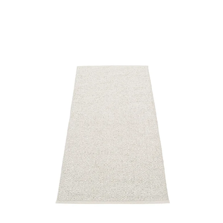 Pappelina - Svea Teppich, 70 x 160 cm, stone metallic / fossil grey