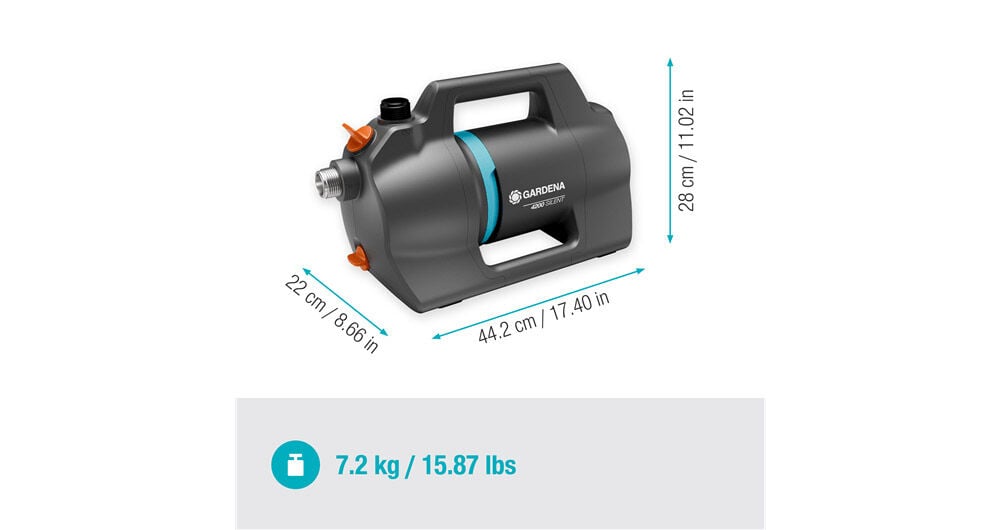 Gardena 4200 Silent - Beregeningspomp - 4200 l/u