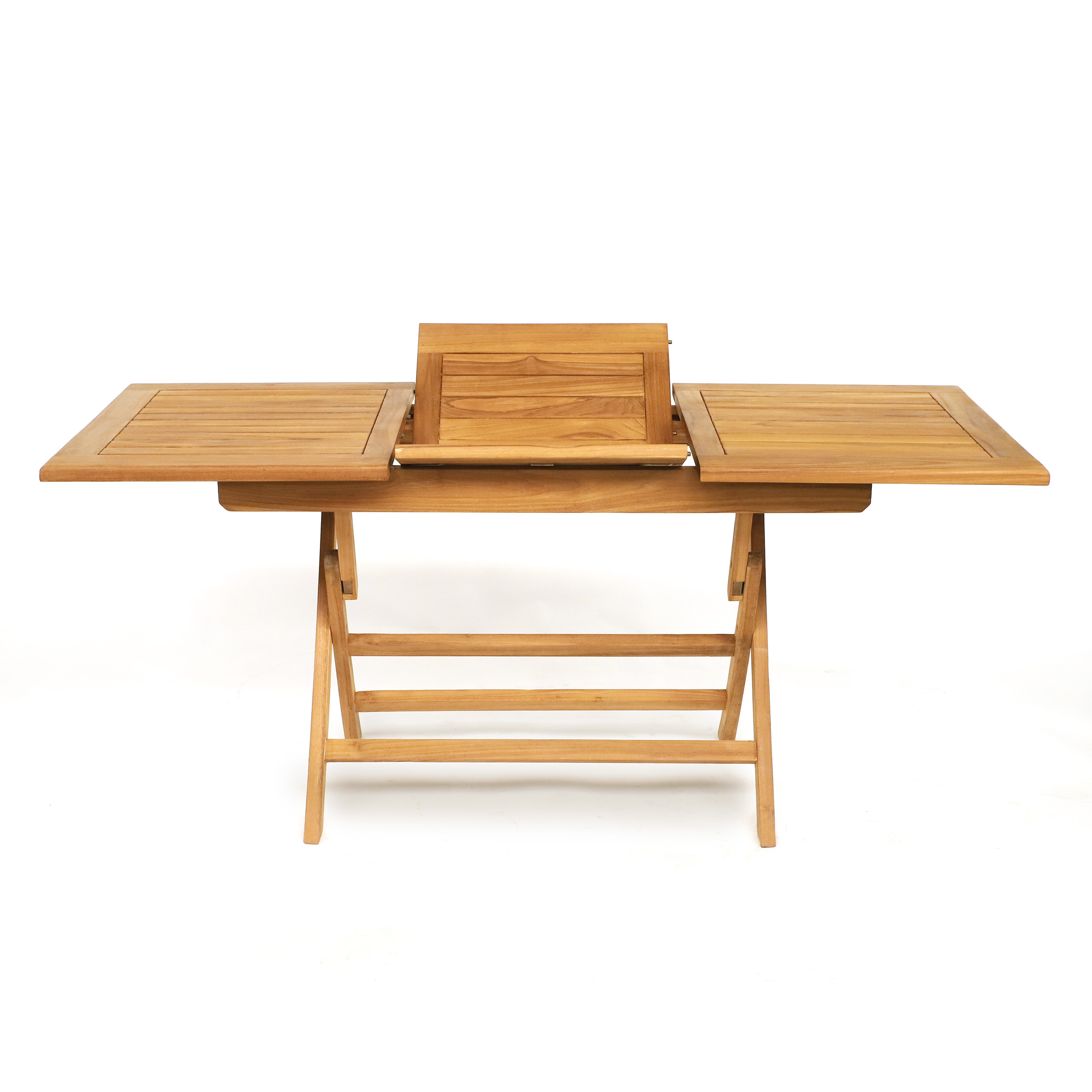 Klapp- & Auszieh-Gartentisch 'Stavanger', Teak natur, B 120 / 170 cm, L 70 cm, H 75 cm günstig bestellen