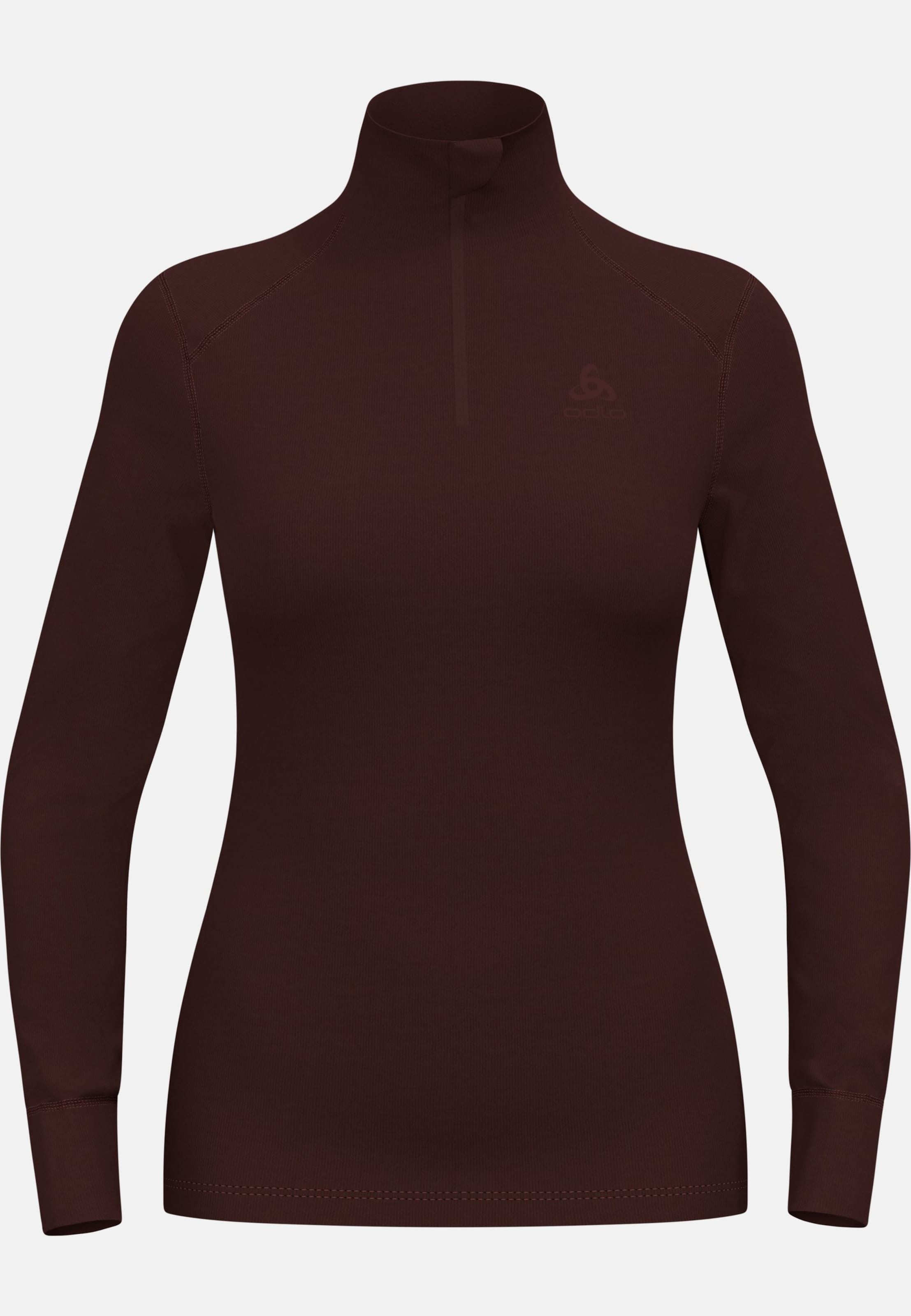 Active Warm Base Layer Half Zip in fudge