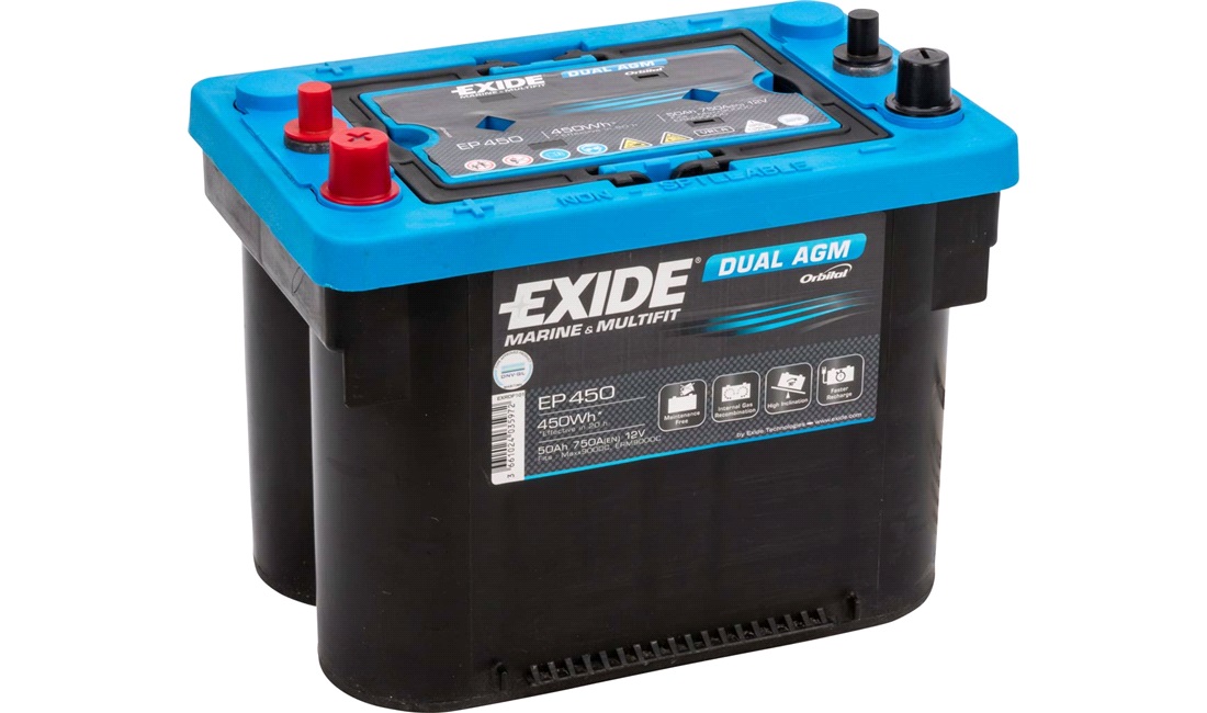 Batteri 12V 50Ah DUAL AGM