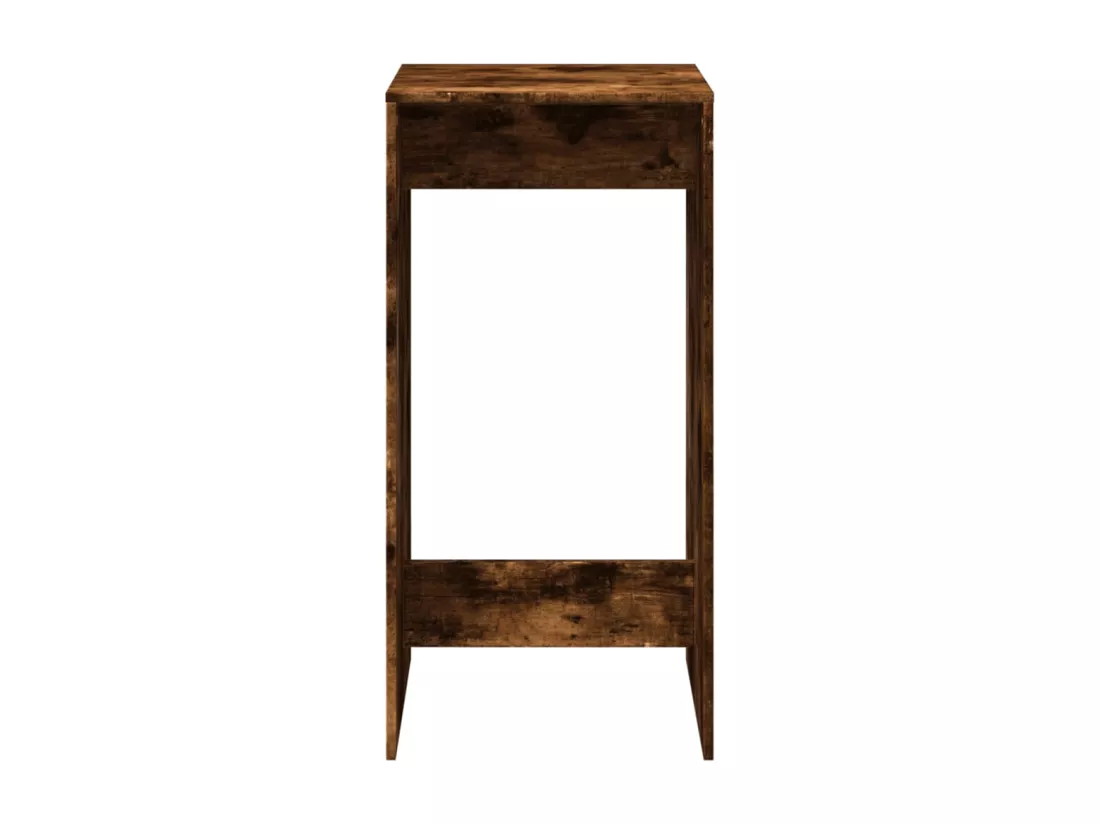 Table de bar chêne fumé 51x50x103,5 cm bois d'ingénierie