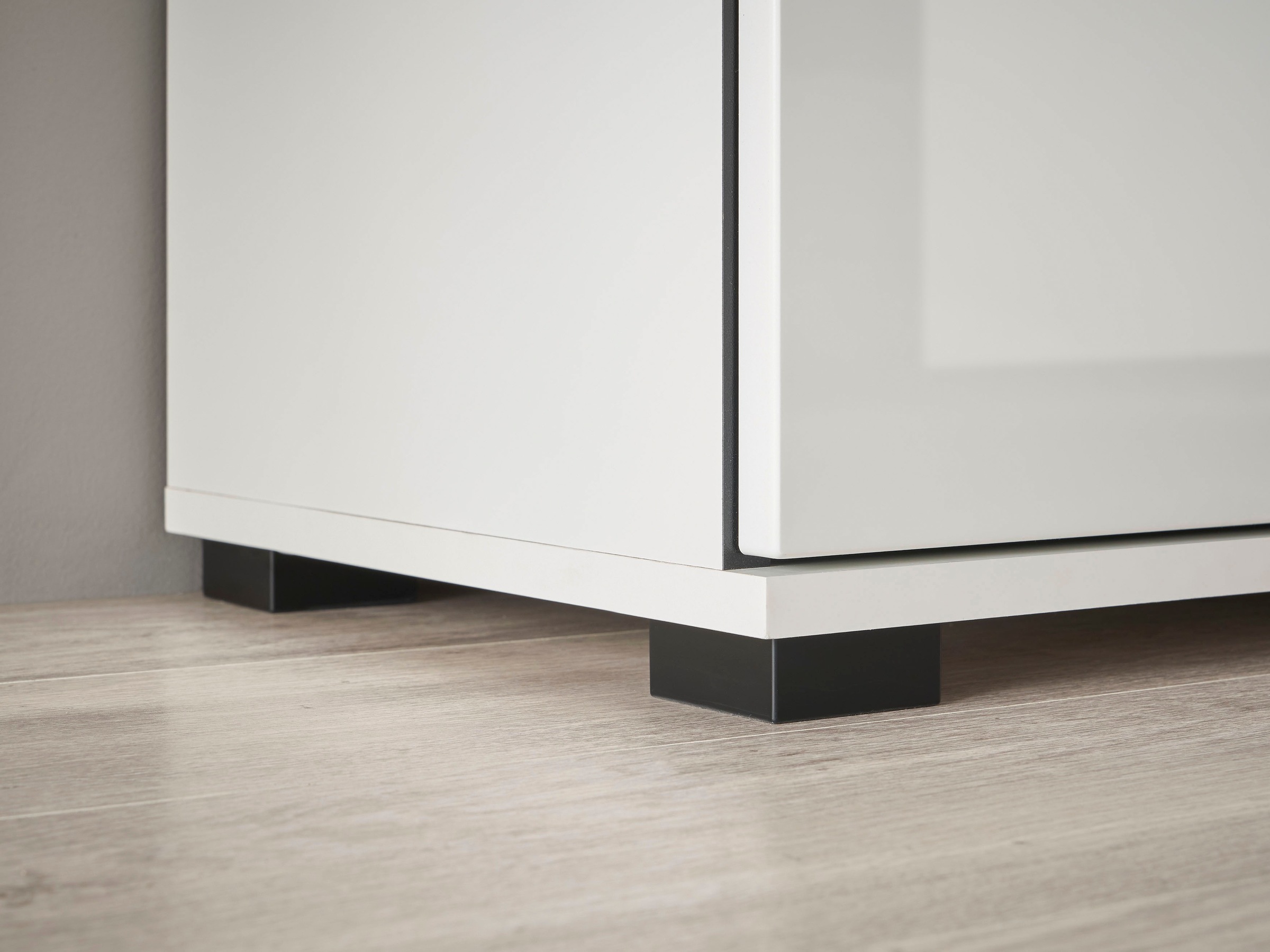 INOSIGN Wohnwand »Cantara, moderne Anbauwand, Wohnzimmer-Set, in Eiche Evoke oder Weiss« Set, 4 Stk. tlg.
