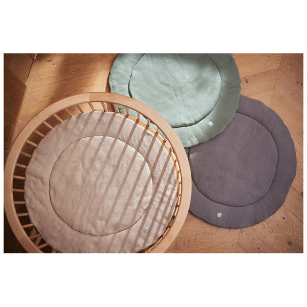 JolleinJollein   Krabbeldecke rund basic knit nougat