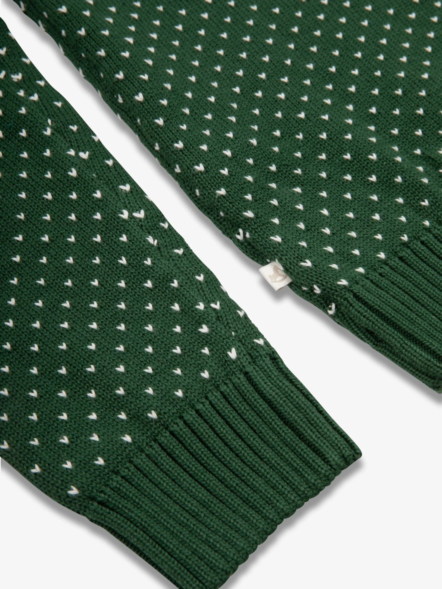 Groen - Kerstmis rendiertrui met Fairisle-patroon