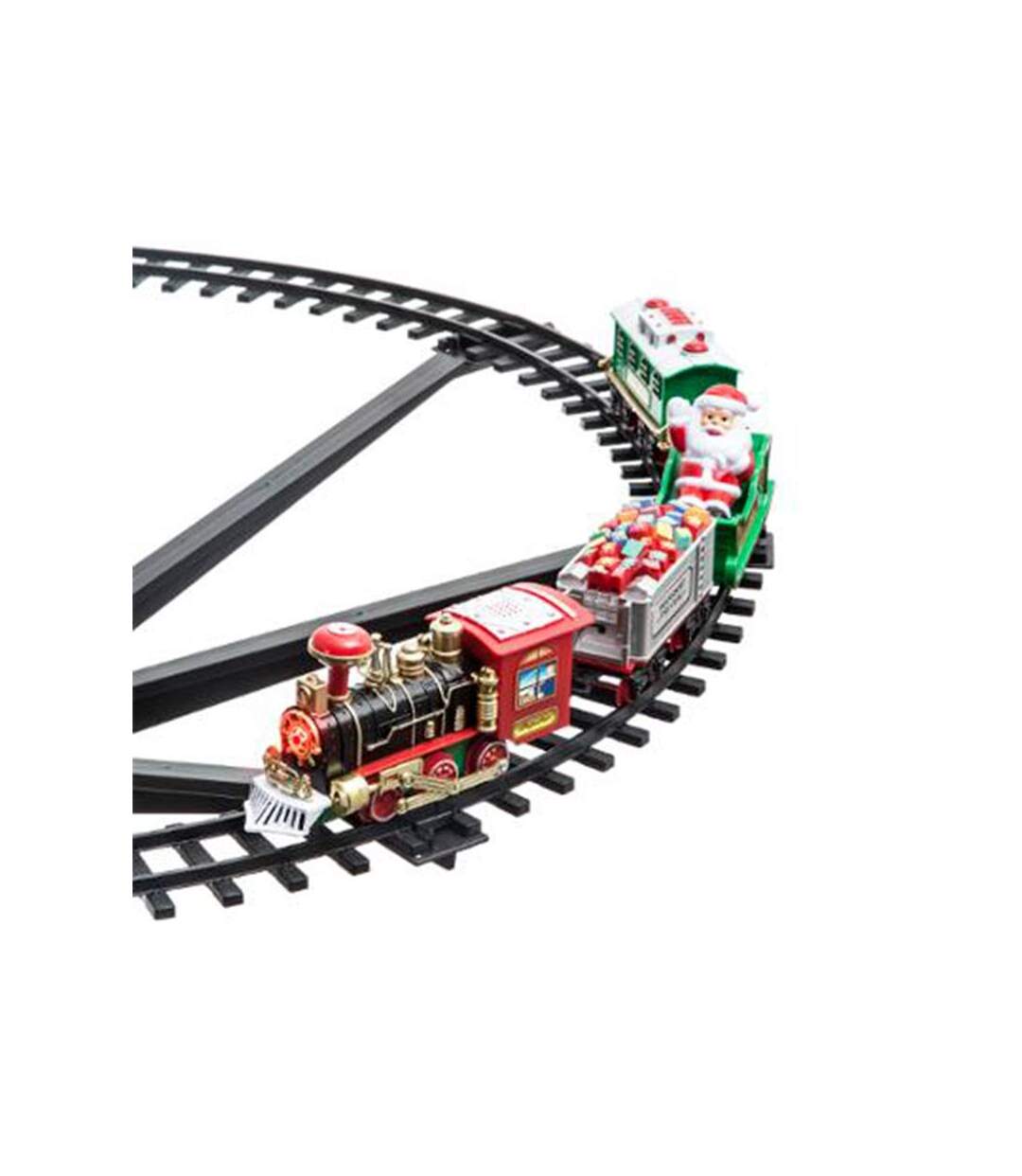 Train de Noël Électrique 23 Pièces 87cm Multicolore