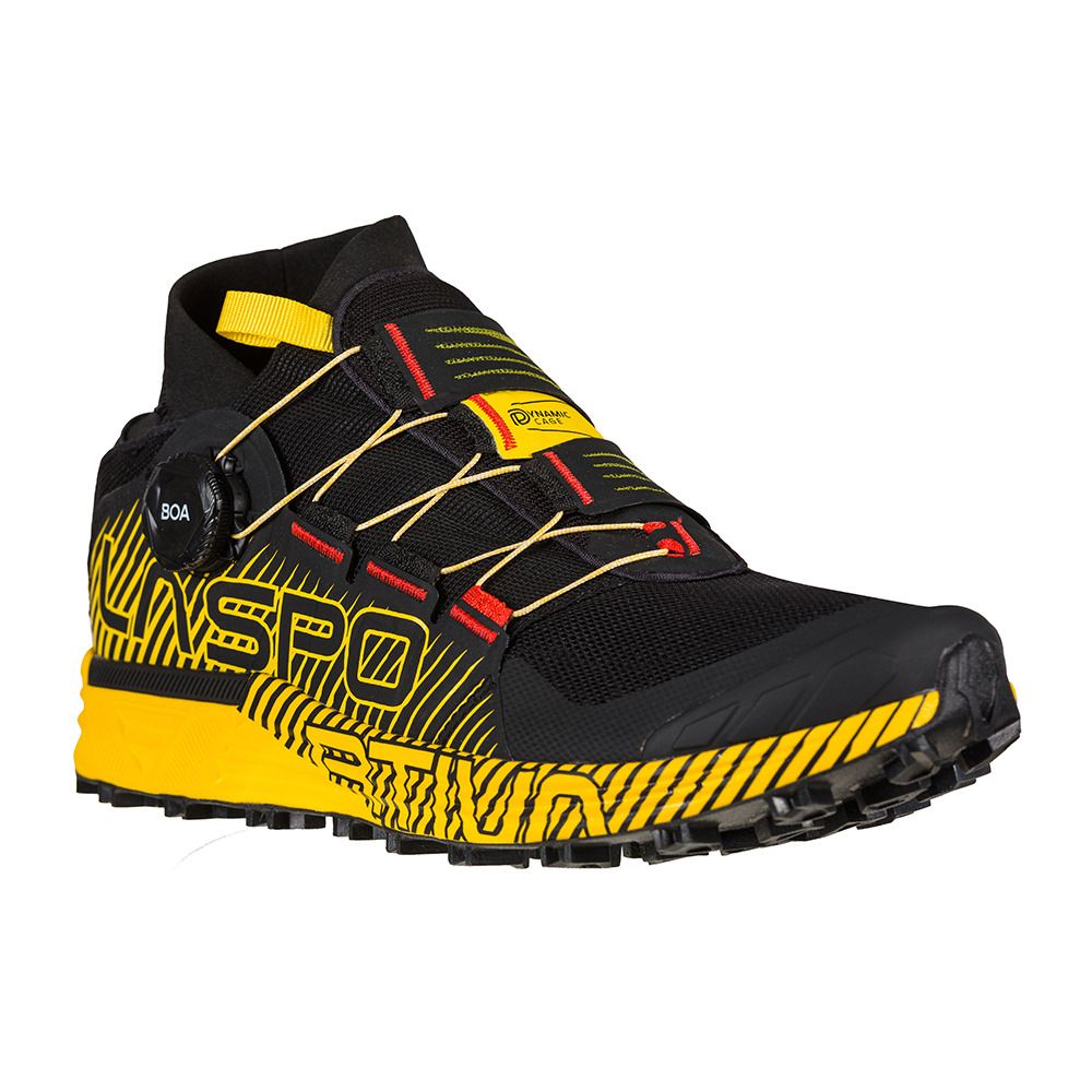 La Sportiva CYKLON - Chaussures trail Homme black/yellow