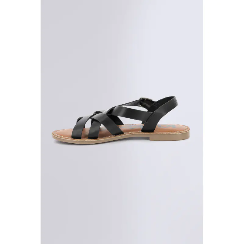 Kick diana Noir SANDALES Cuir Femme
