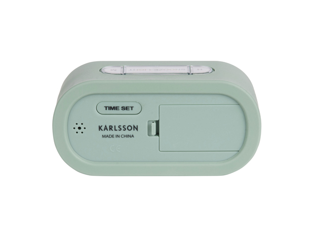 Alarm clock Gummy rubberized green