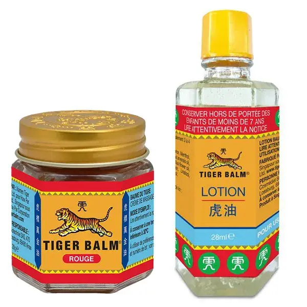 Loção Tiger Balm 28ml + Tiger Balm Vermelho 30g